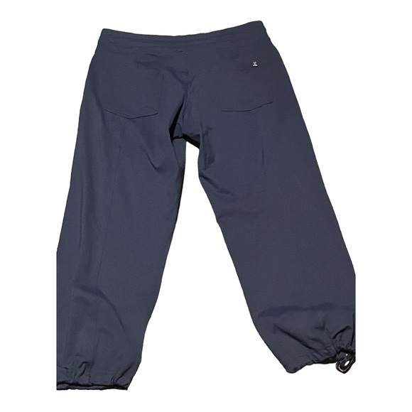 The Black Dog Cropped Pants Drawstring Pocket Zips Casual Comfortable Women’s M - Picture 3 of 9